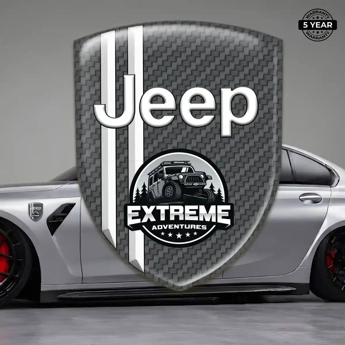 Jeep Automotive Emblem Sticker Exterior Luxe