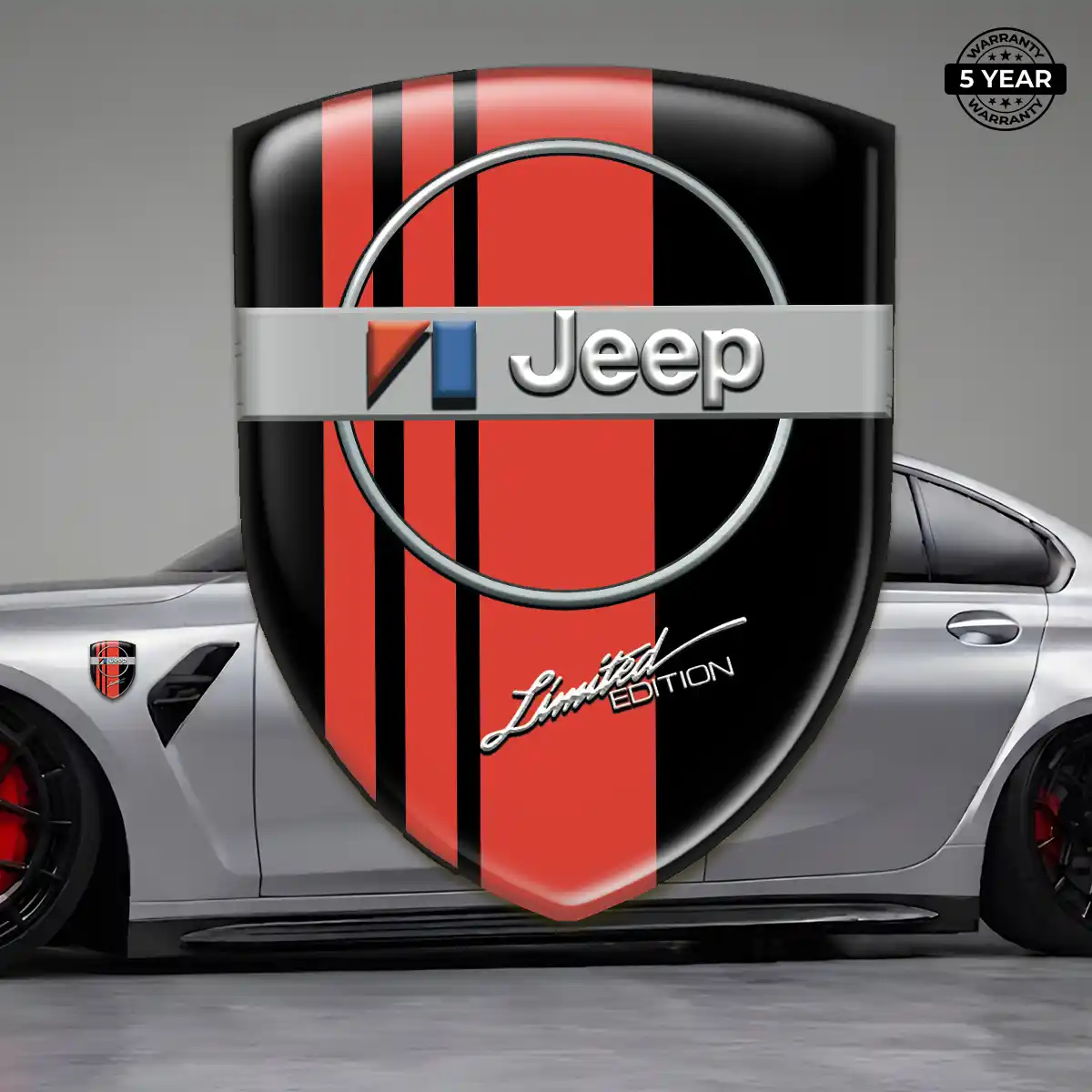 Jeep Automotive Emblem Sticker Interior Elegance