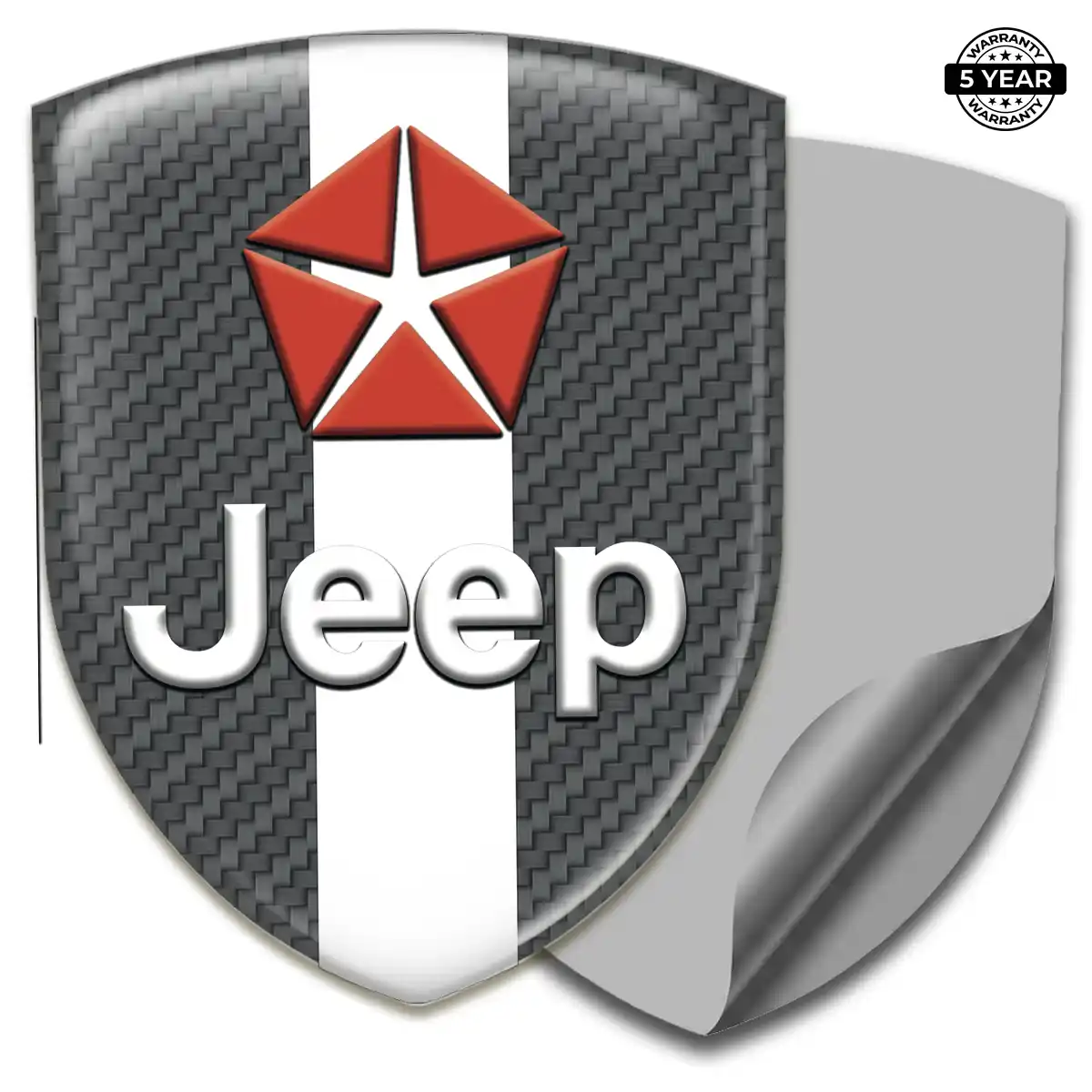 Jeep Automotive Emblem Sticker Opulent Line