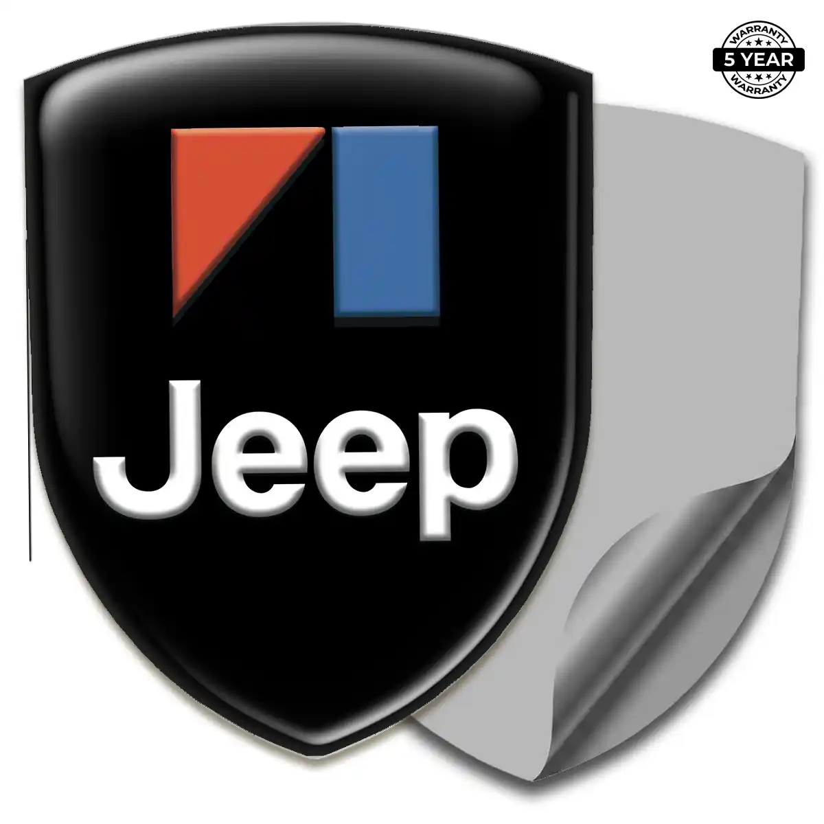 Jeep Automotive Emblem Sticker Premium Dome