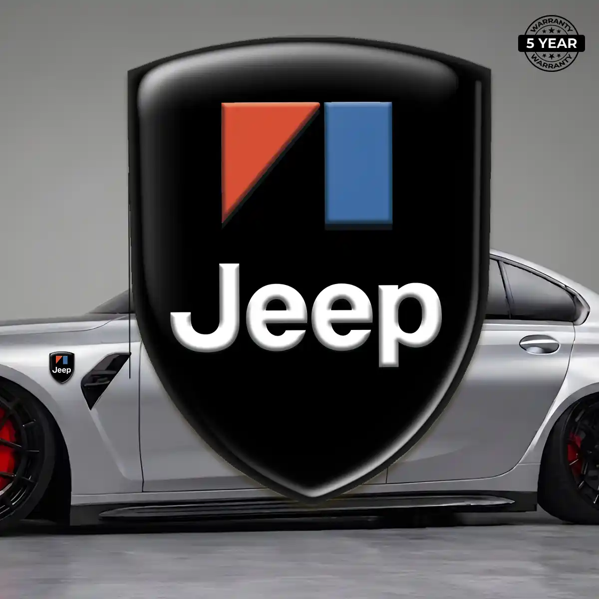 Jeep Automotive Emblem Sticker Premium Dome