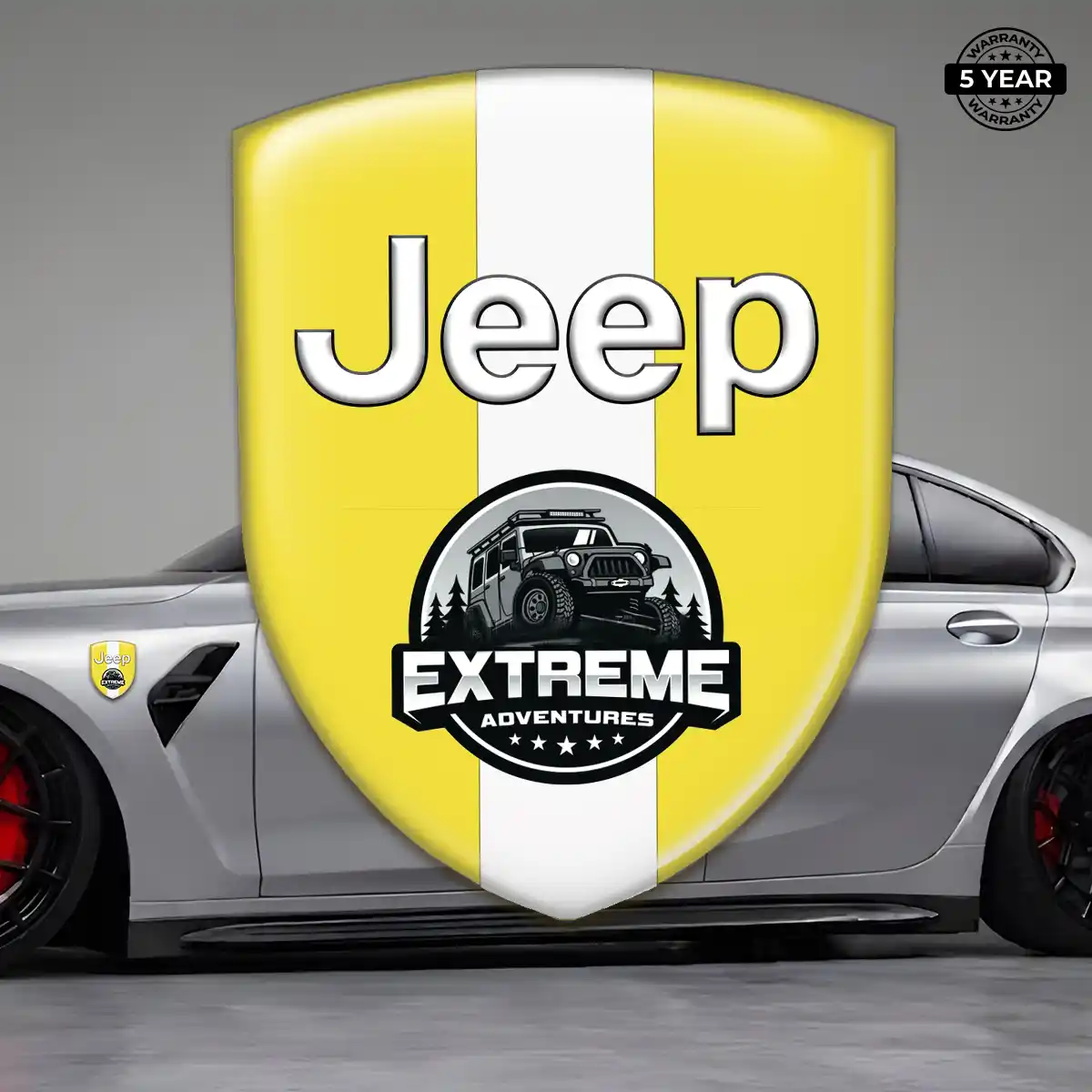 Jeep Automotive Emblem Sticker Prestige Line