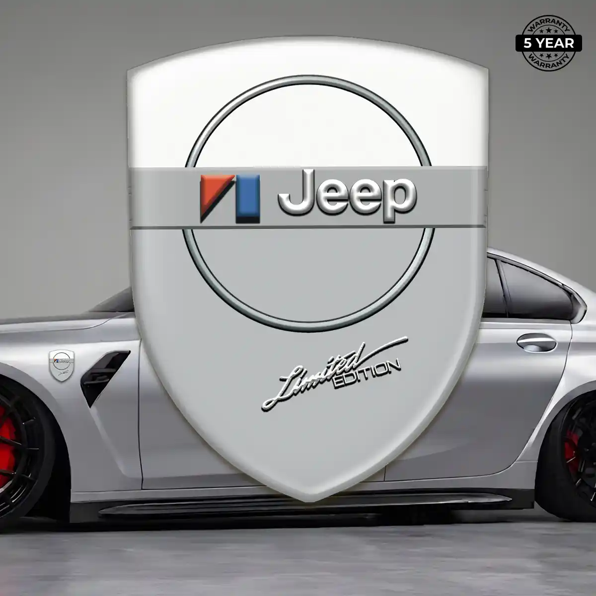 Jeep Automotive Emblem Sticker Refined Design