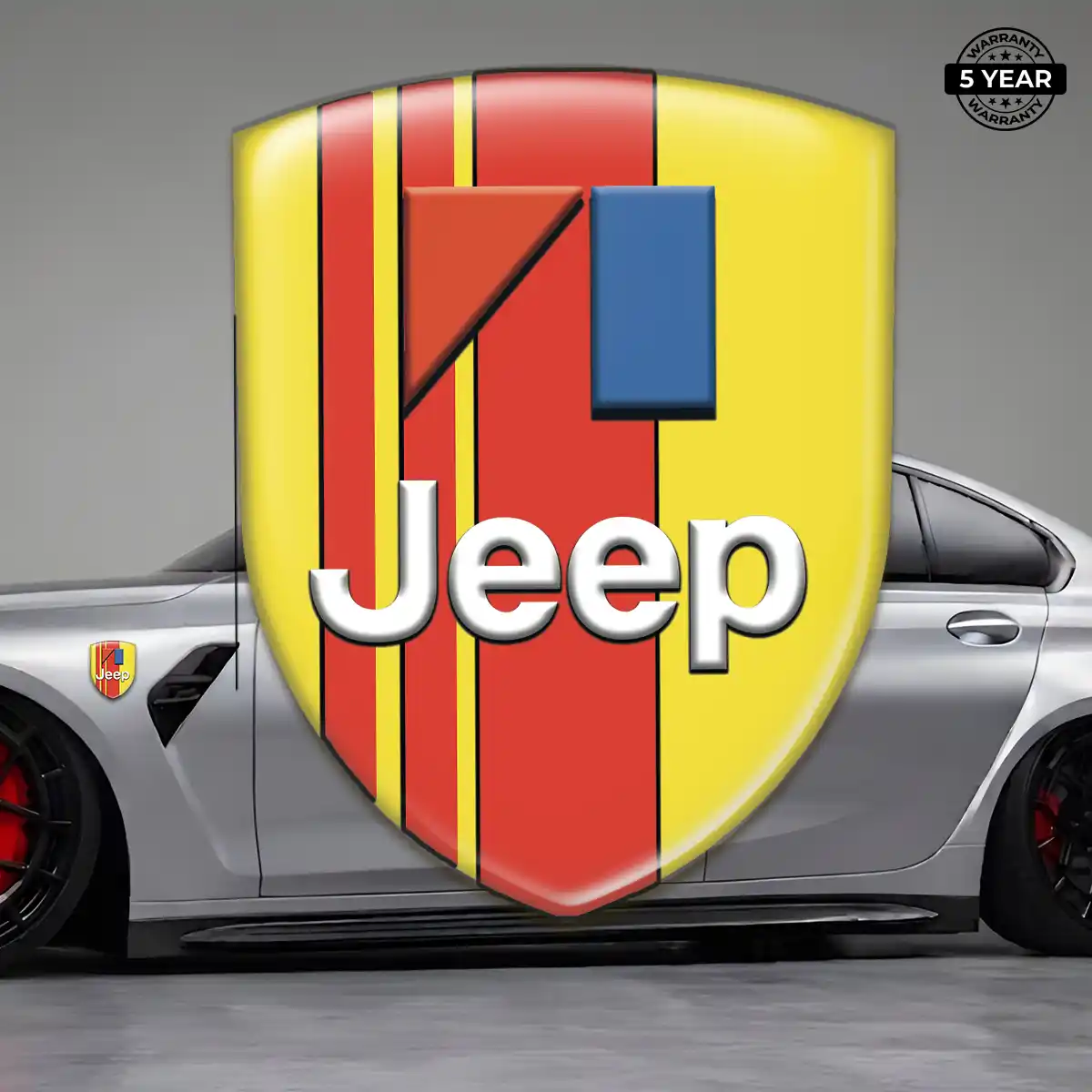 Jeep Automotive Emblem Sticker Resin Luxe