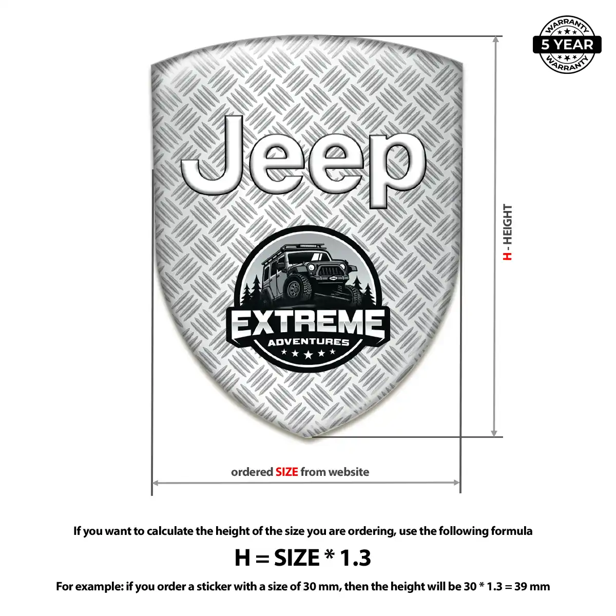 Jeep Automotive Emblem Sticker Sleek Style