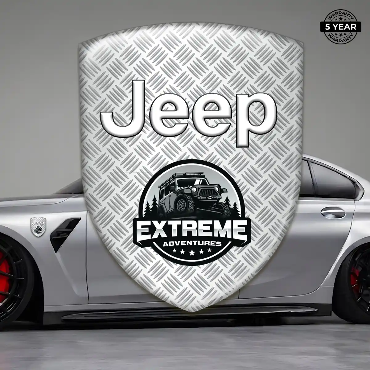 Jeep Automotive Emblem Sticker Sleek Style