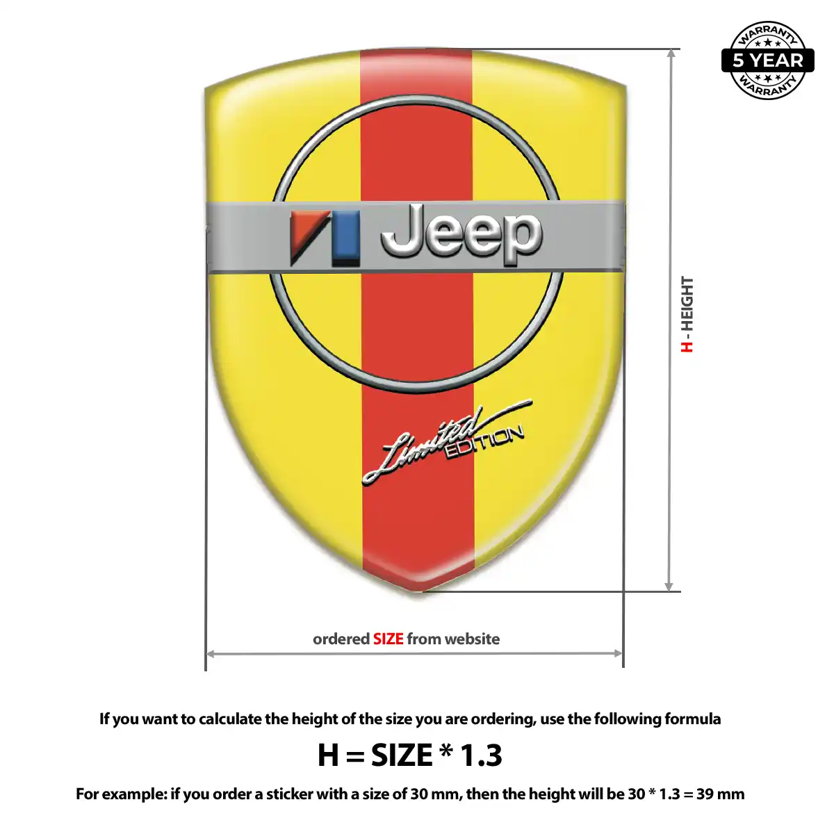 Jeep Automotive Logo Sticker Elite Edition