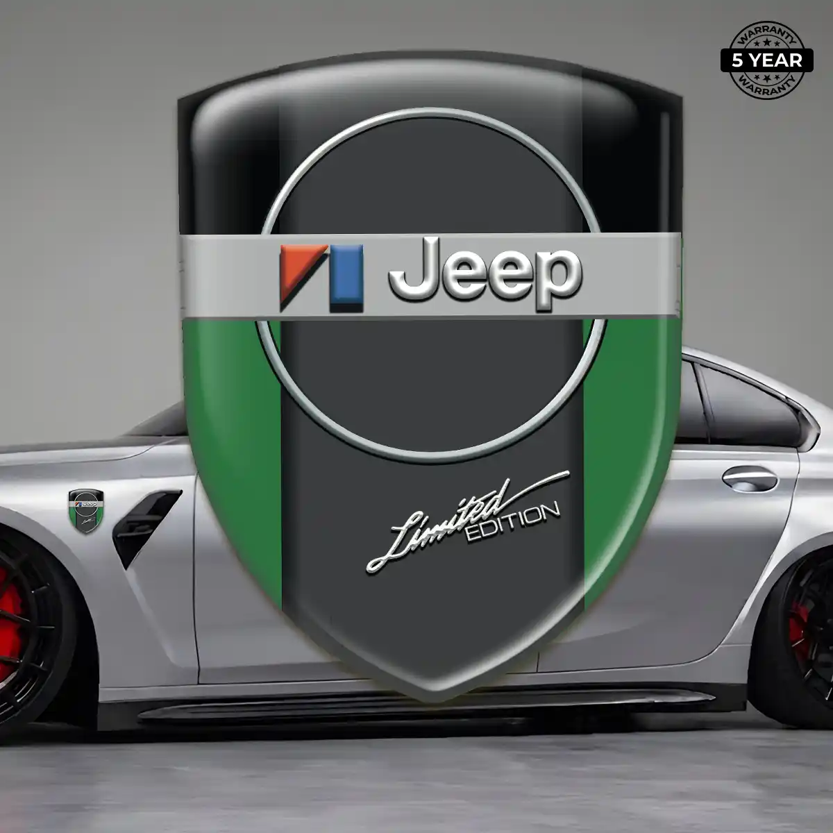 Jeep Automotive Logo Sticker Elite Finish