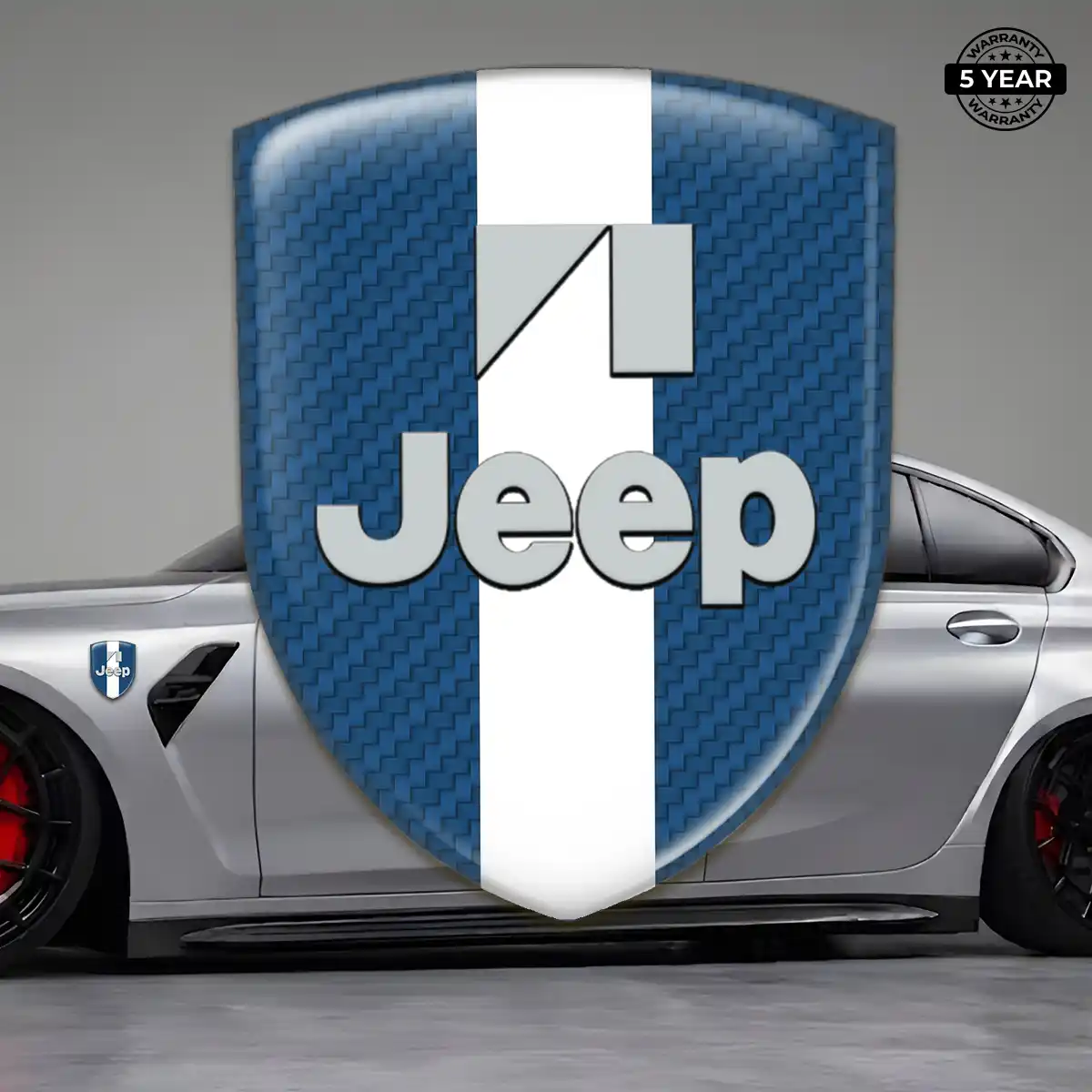 Jeep Automotive Logo Sticker Interior Elegance