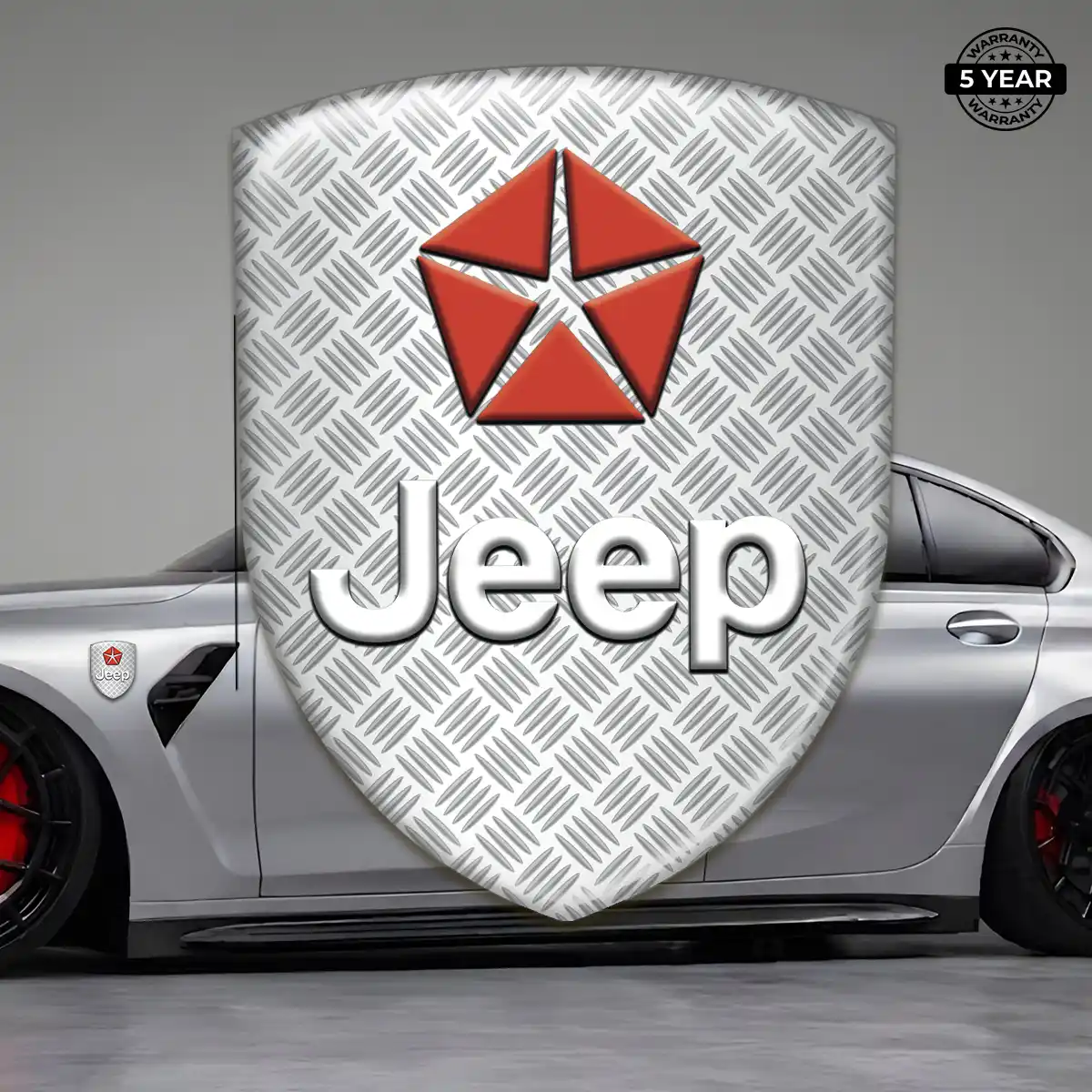 Jeep Automotive Logo Sticker Interior Luxe