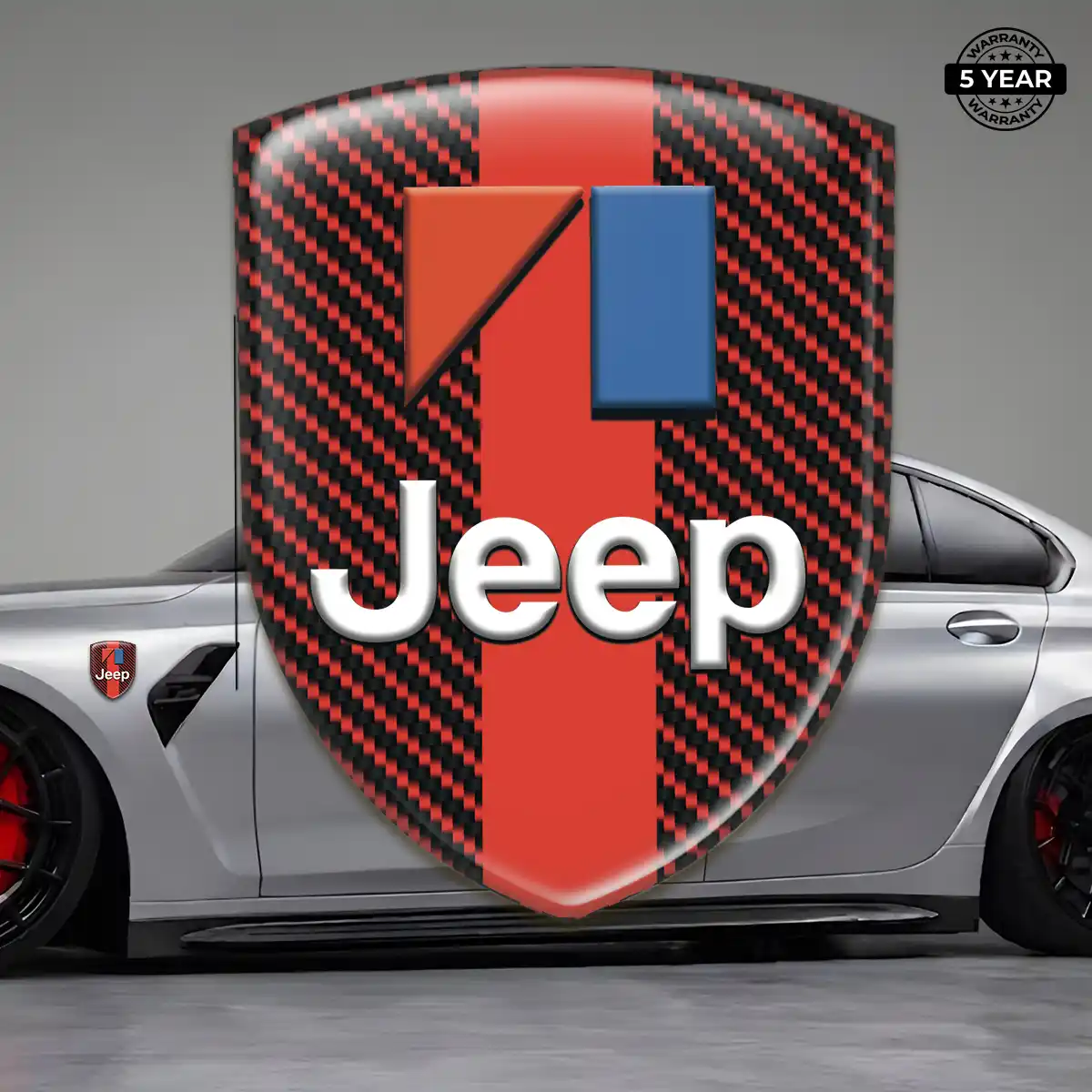 Jeep Automotive Logo Sticker Opulent Line