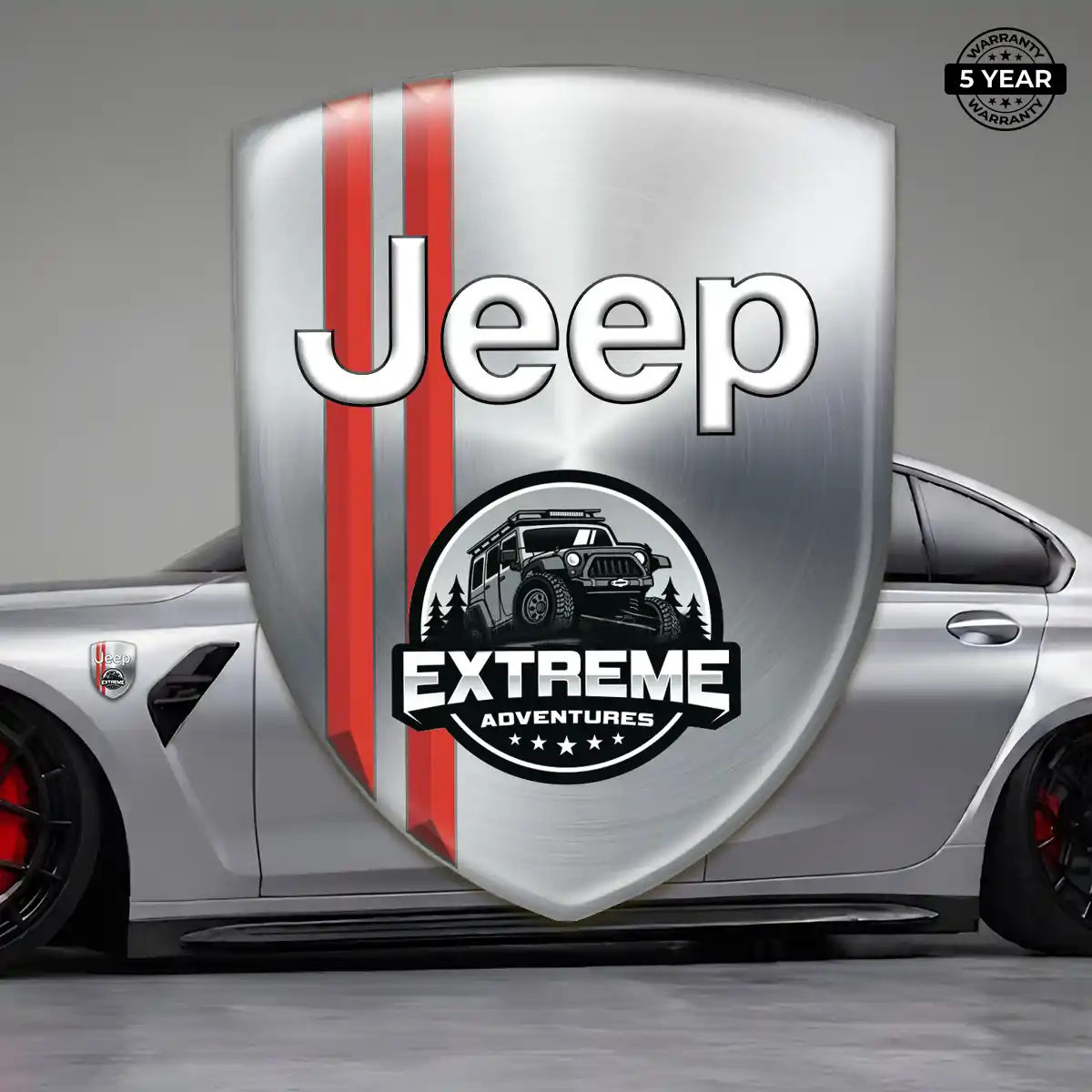 Jeep Automotive Logo Sticker Outer Style