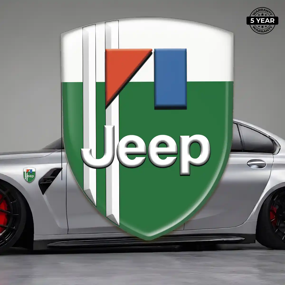 Jeep Automotive Logo Sticker Refined Design