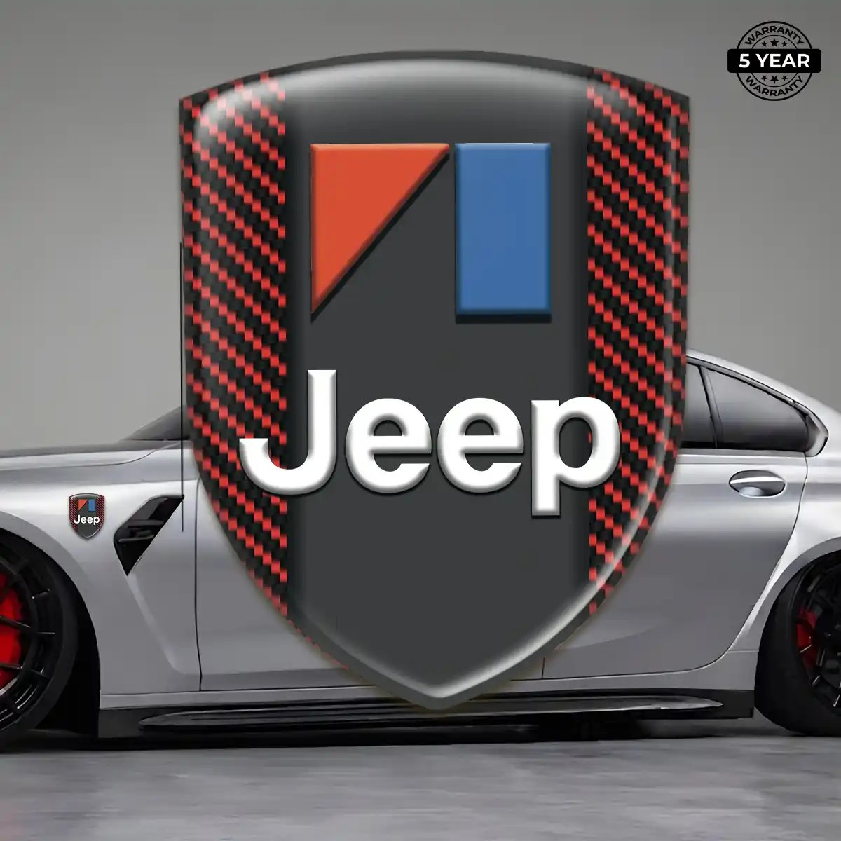 Jeep Automotive Logo Sticker Resin Elite