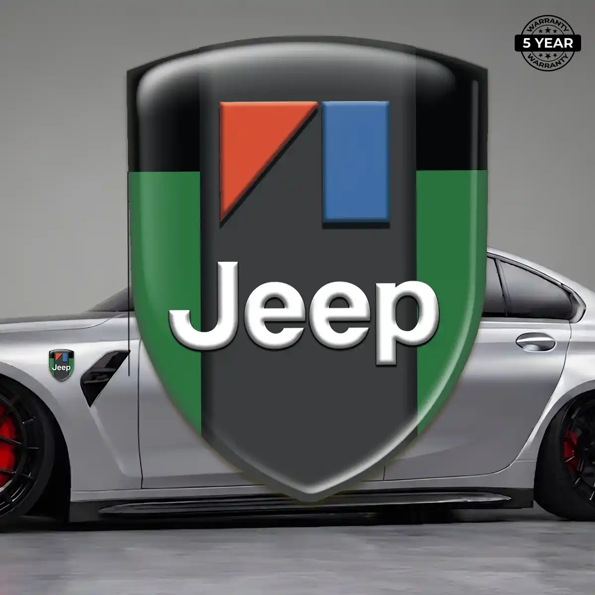 Jeep Automotive Logo Sticker Signature Grade