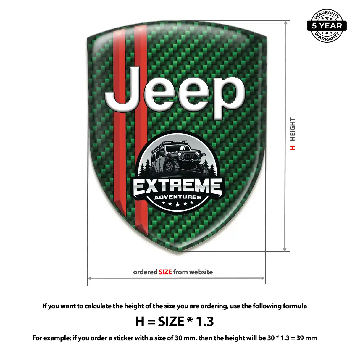 Jeep Automotive Logo Sticker Sleek Style