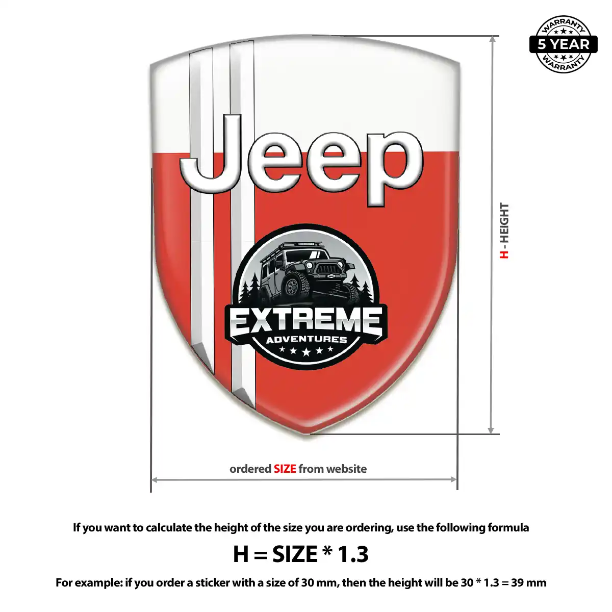 Jeep Automotive Logo Sticker Superior Craft