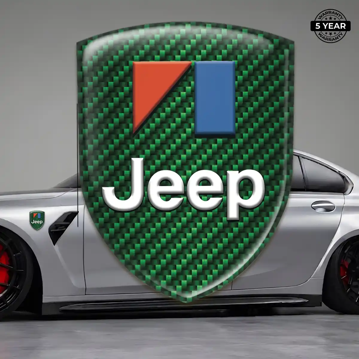 Jeep Automotive Resin Decal Cabin Style