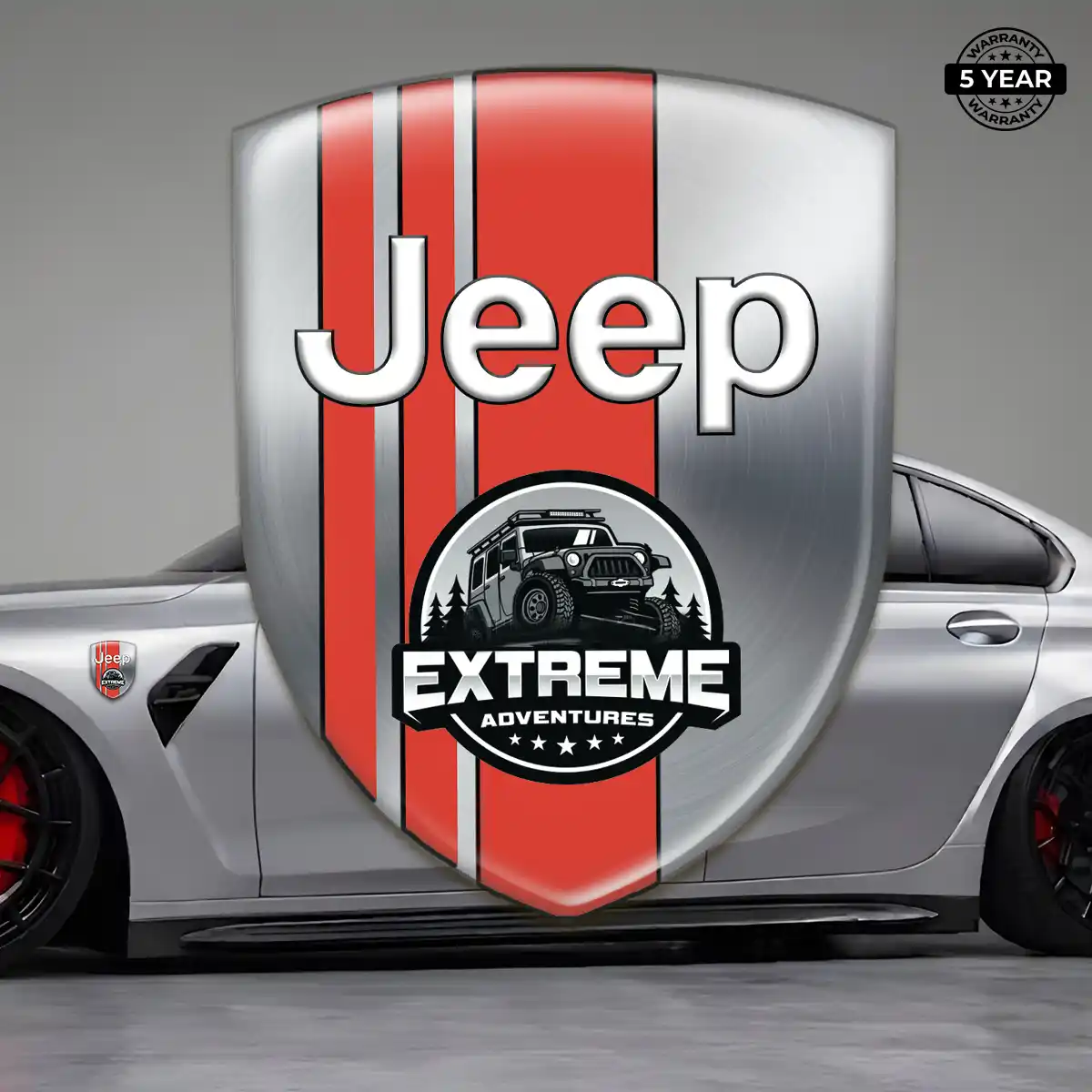 Jeep Automotive Resin Decal Opulent Line