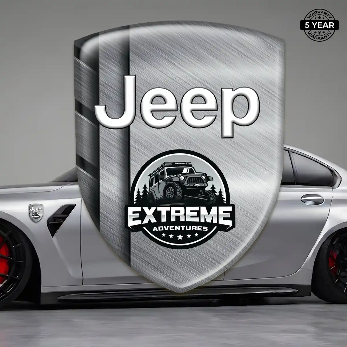Jeep Automotive Resin Decal Outer Style