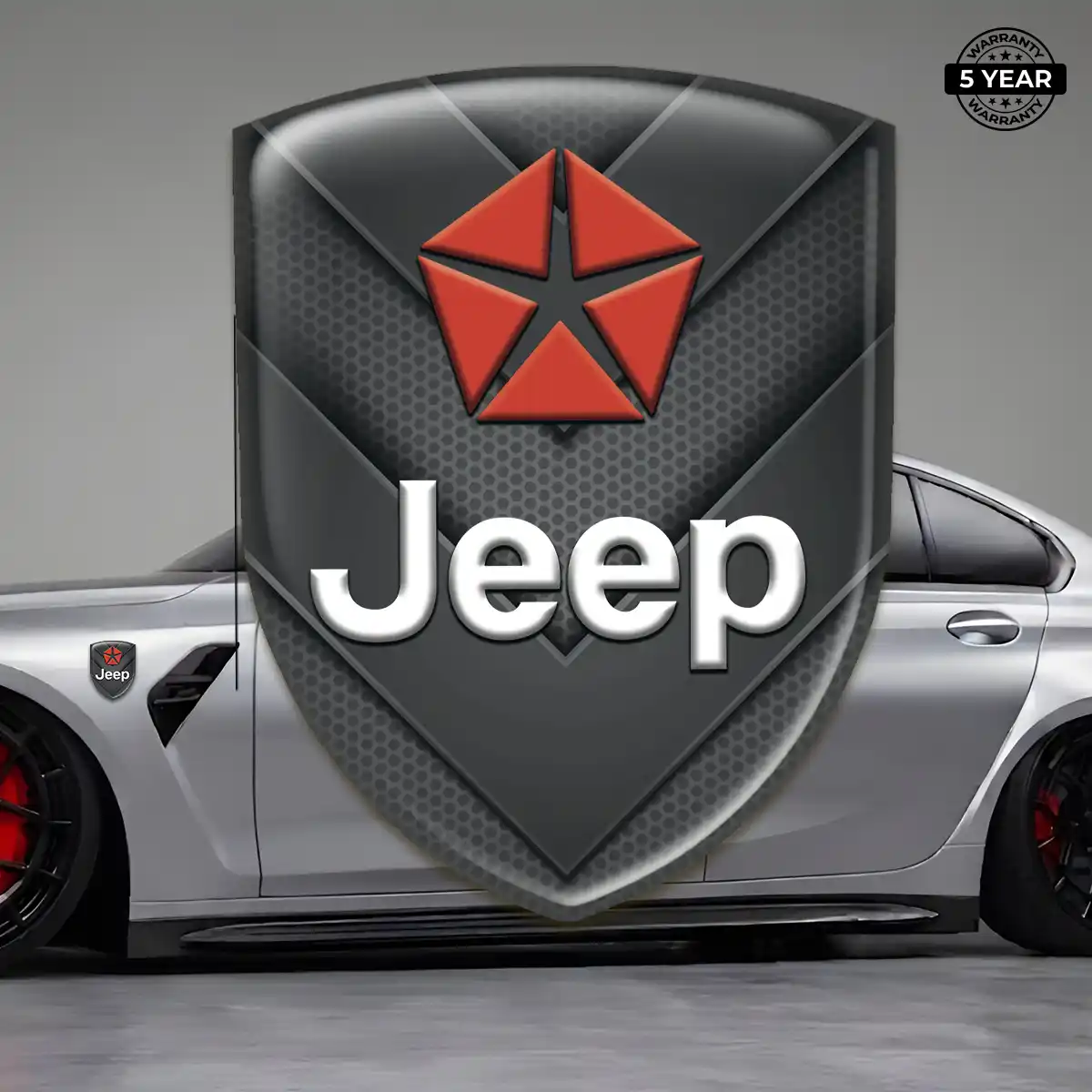 Jeep Automotive Resin Decal Refined Design