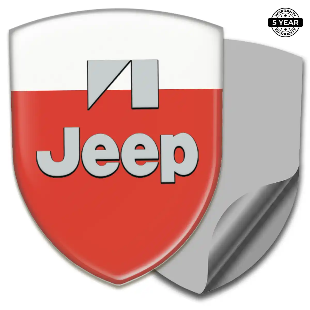 Jeep Automotive Resin Decal Sleek Style