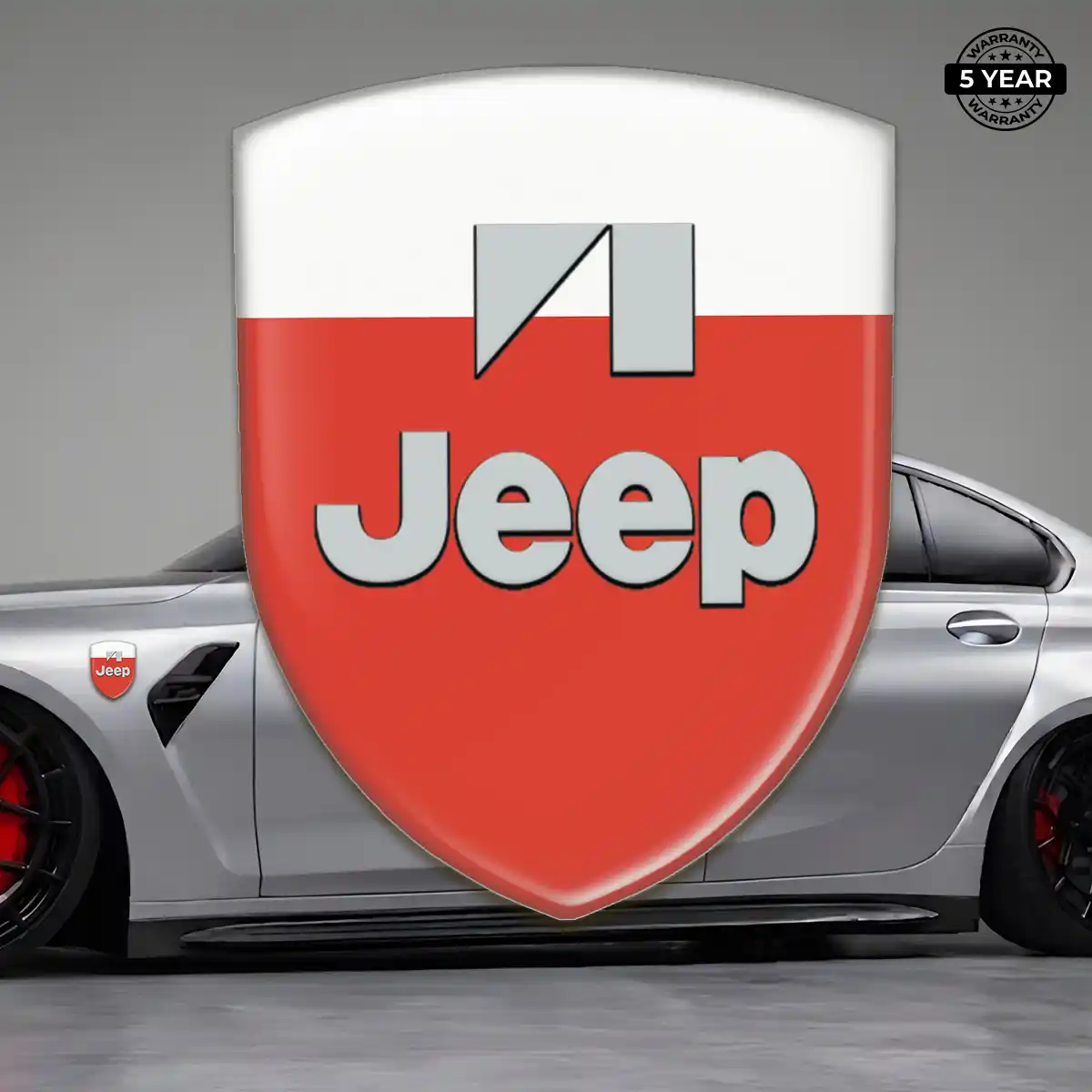 Jeep Automotive Resin Decal Sleek Style