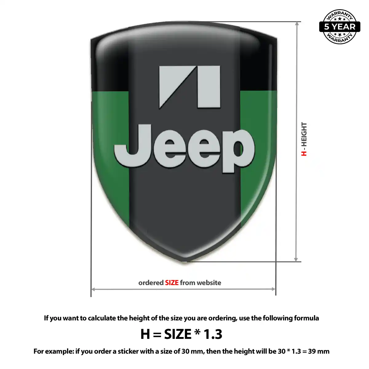 Jeep Badge Elite Finish