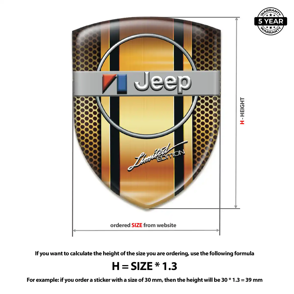 Jeep Badge Exterior Luxe