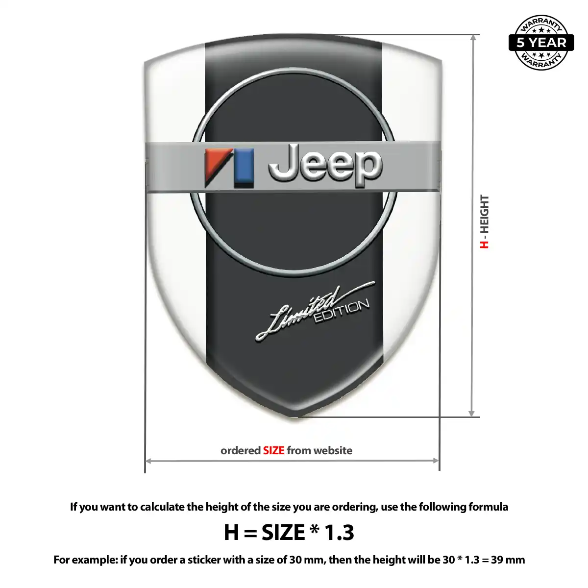 Jeep Badge Prime Quality