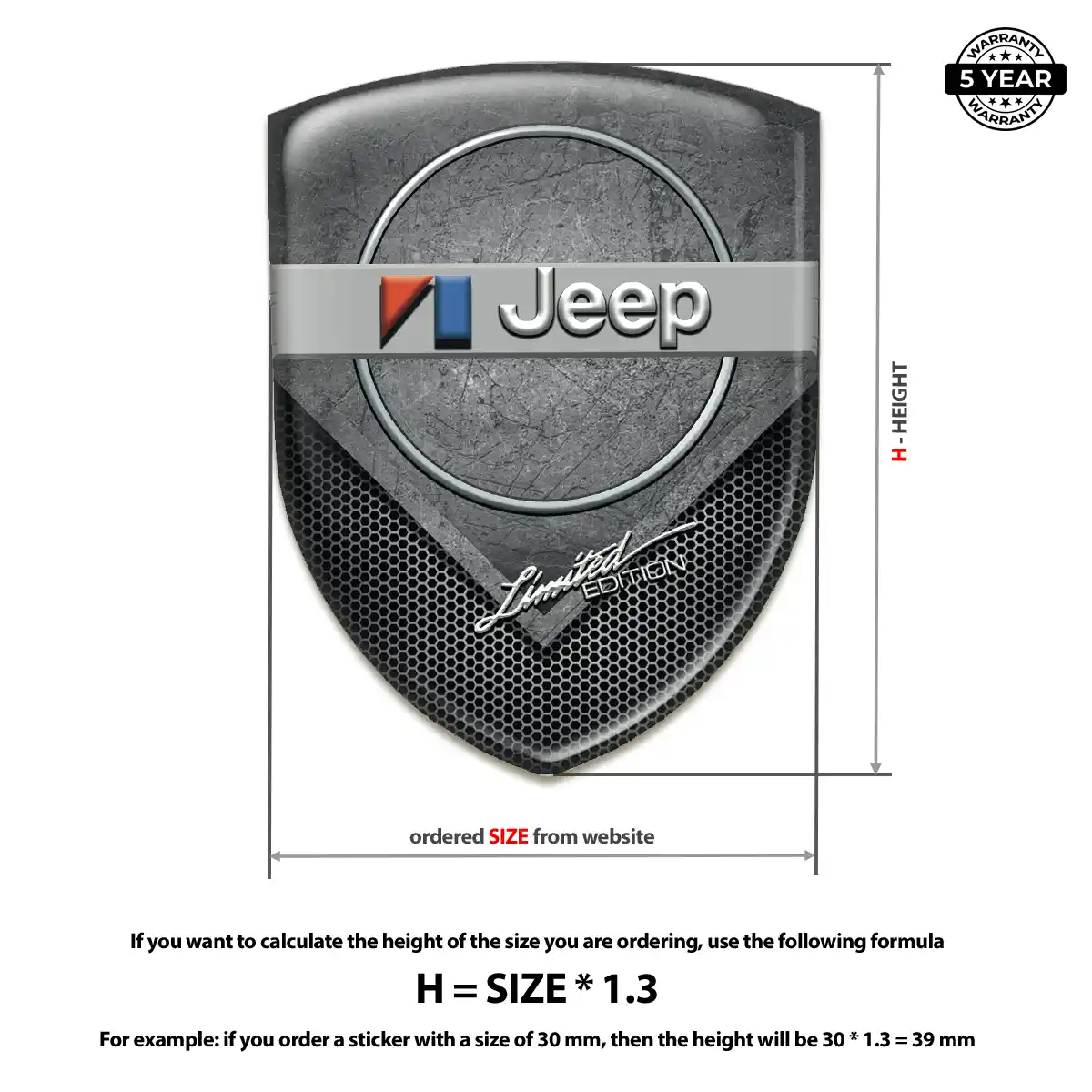 Jeep Badge Sleek Style