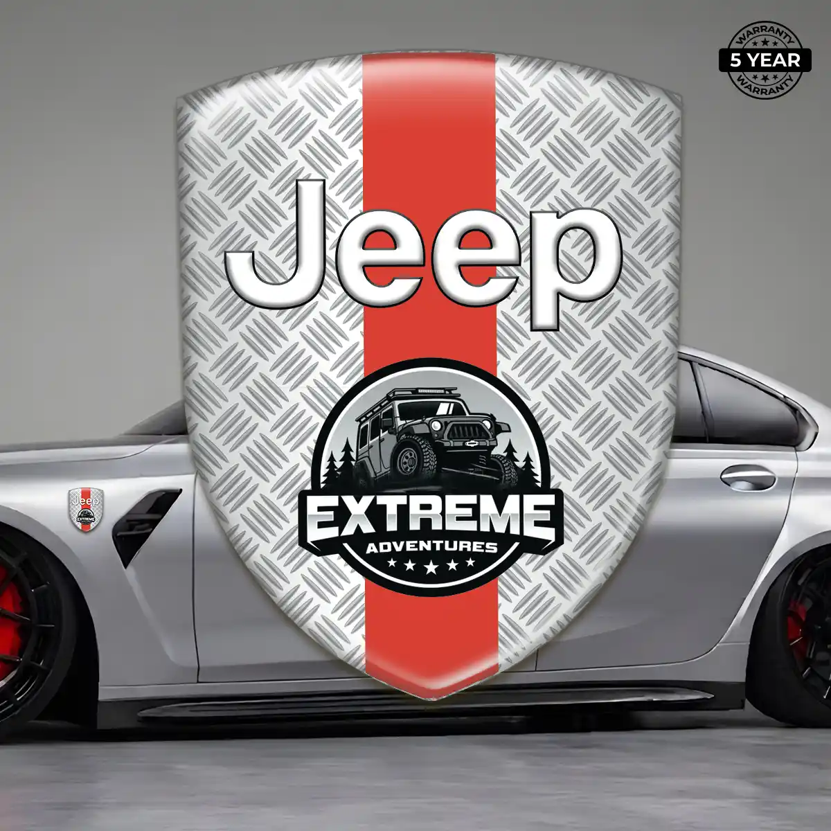 Jeep Car Badge Sticker Deluxe Edition