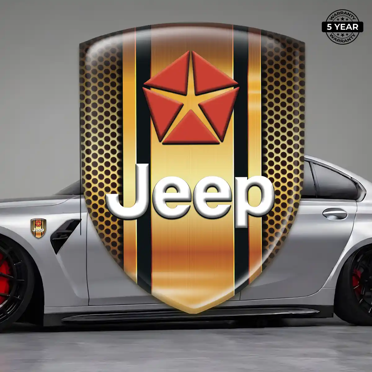 Jeep Car Badge Sticker Elite Edition