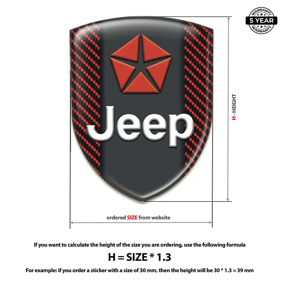 Jeep Car Badge Sticker Exclusive Series