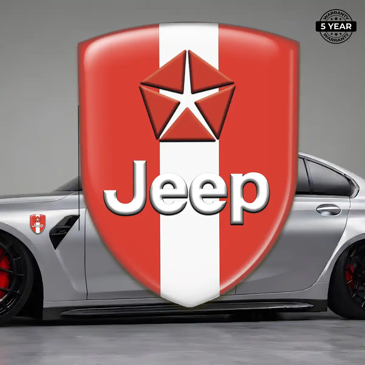 Jeep Car Badge Sticker Prestige Line