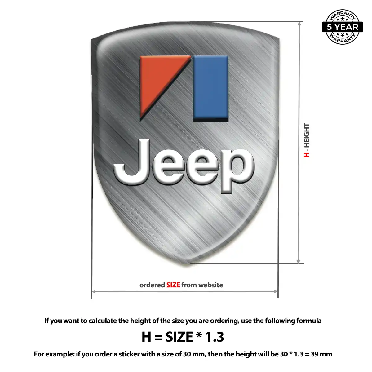 Jeep Car Badge Sticker Prime Quality