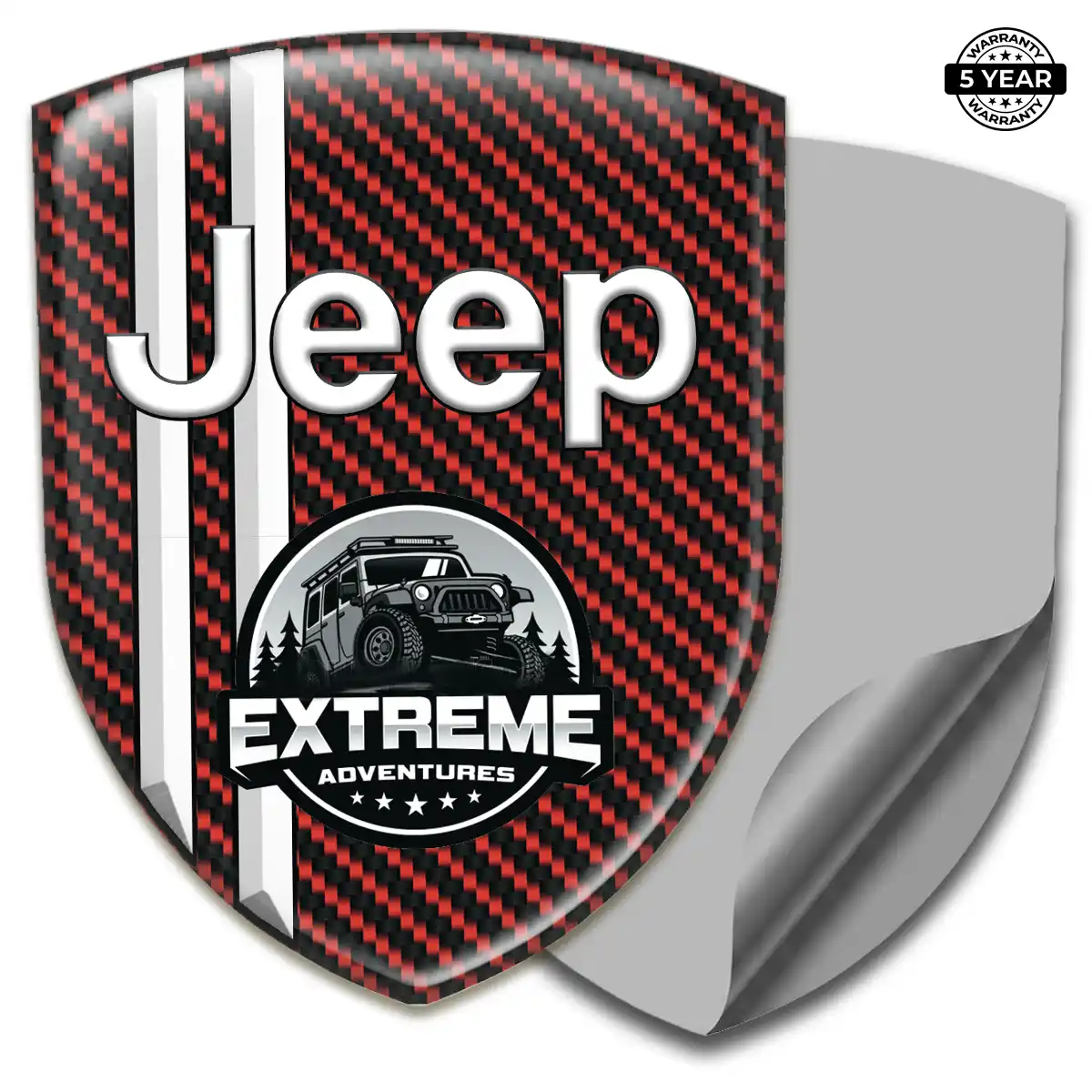 Jeep Car Badge Sticker Resin Luxe