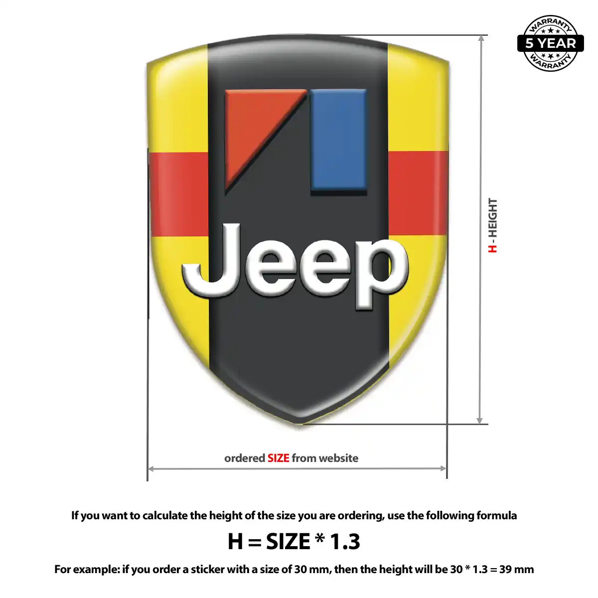 Jeep Car Emblem Decal Noble Edition