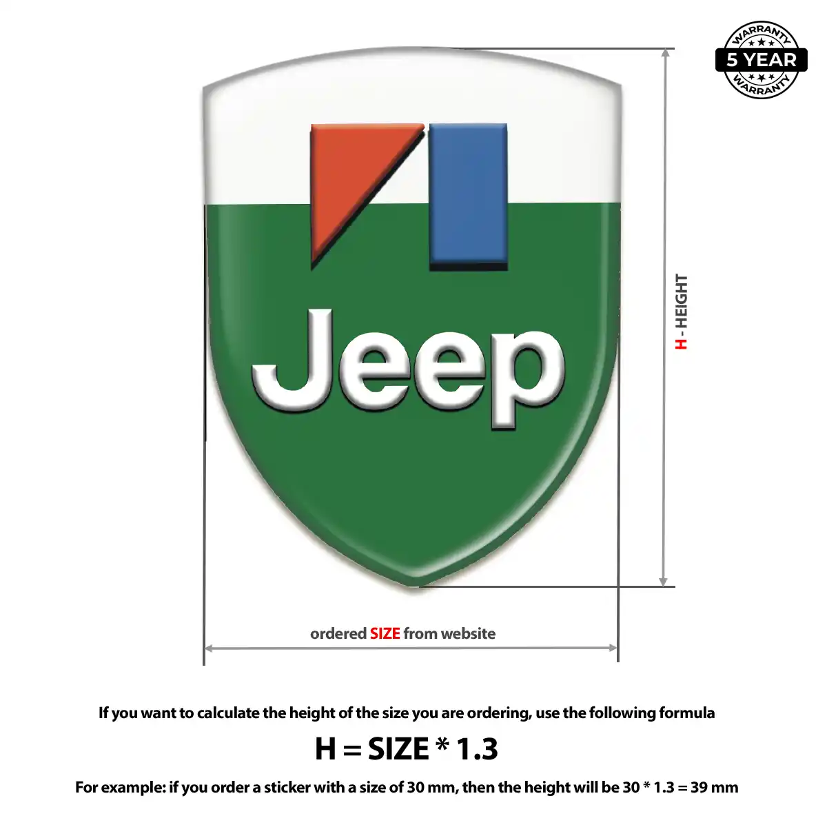 Jeep Car Emblem Decal Outer Style
