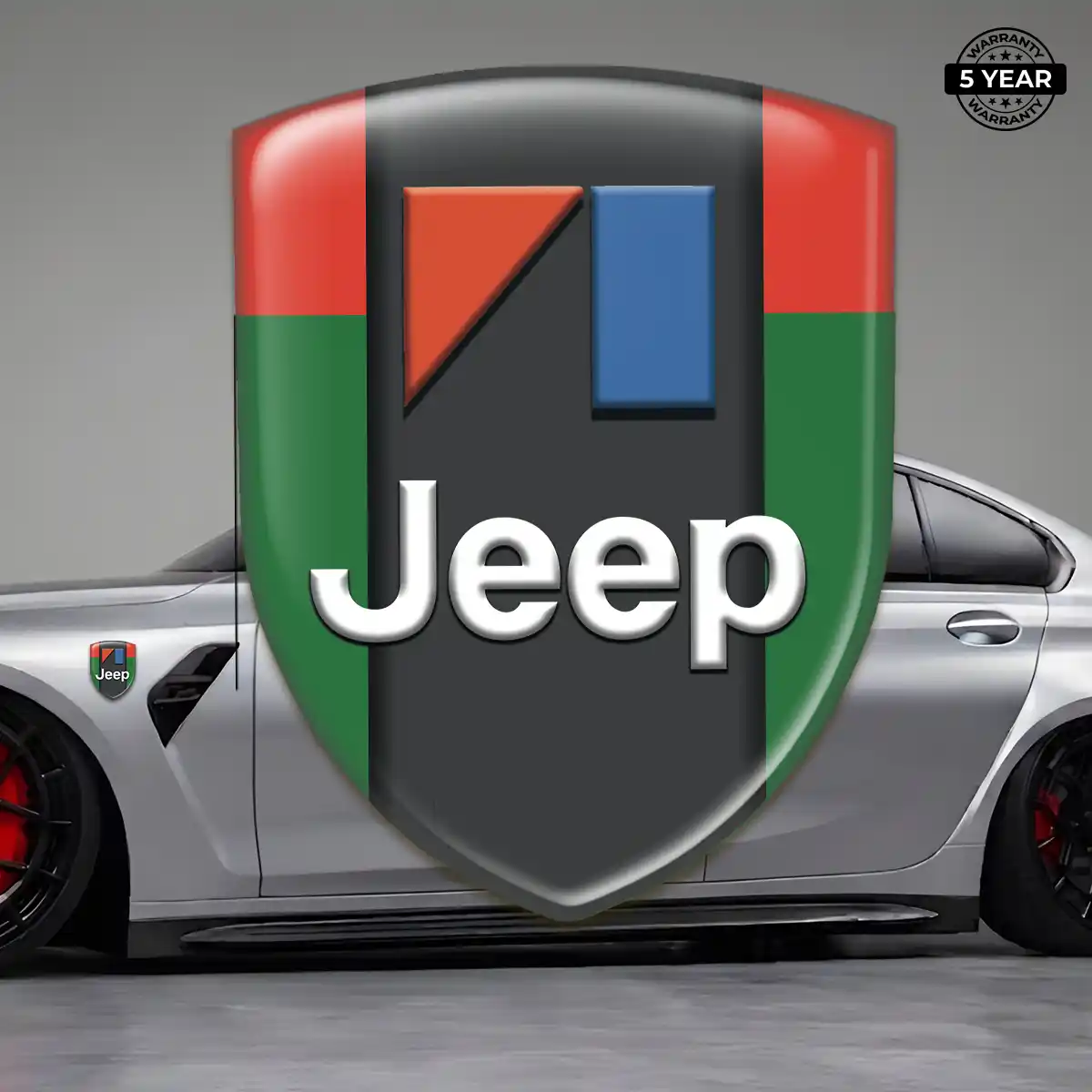Jeep Car Emblem Decal Premium Dome