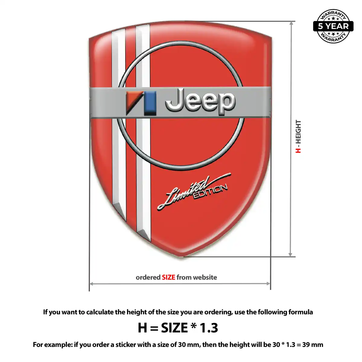 Jeep Car Emblem Decal Prime Quality