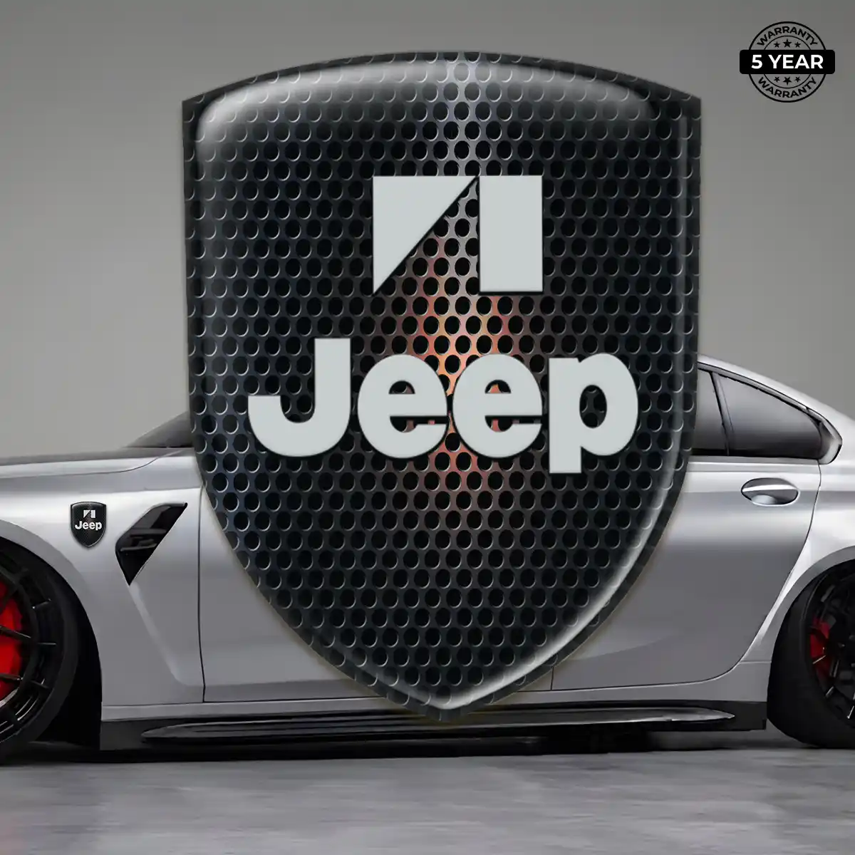 Jeep Car Emblem Decal Refined Design