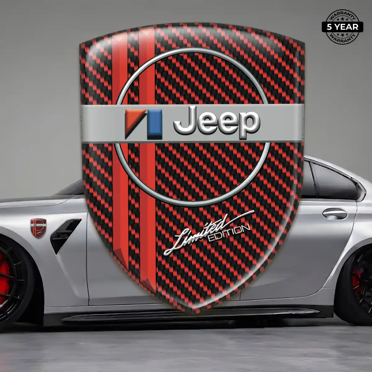 Jeep Car Emblem Decal Resin Elite
