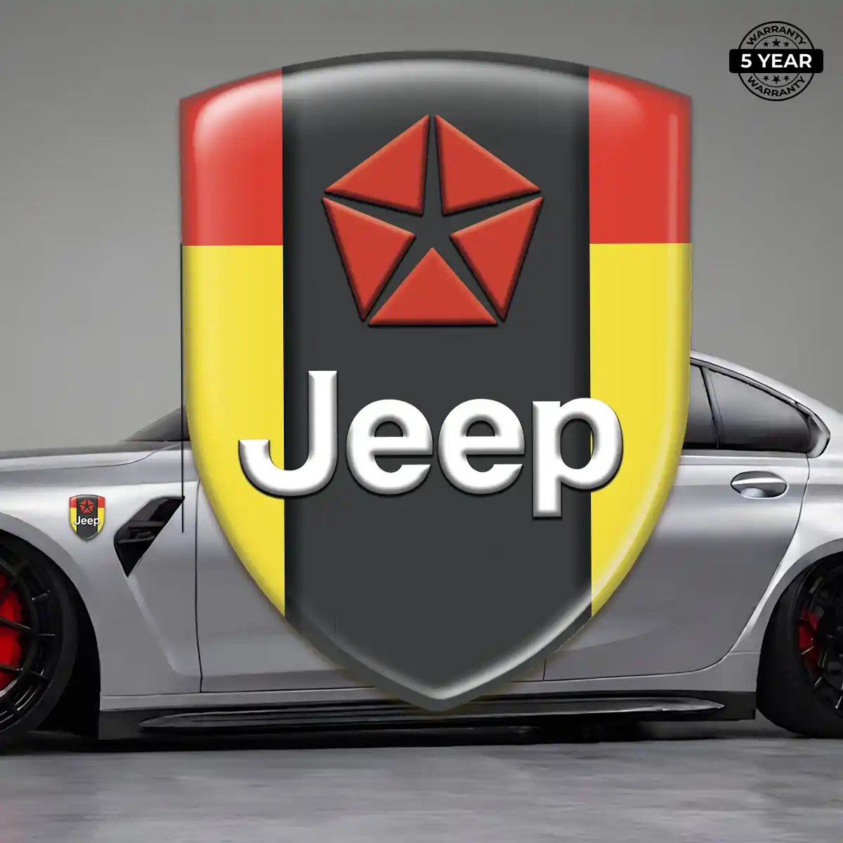 Jeep Car Emblem Decal Resin Luxe
