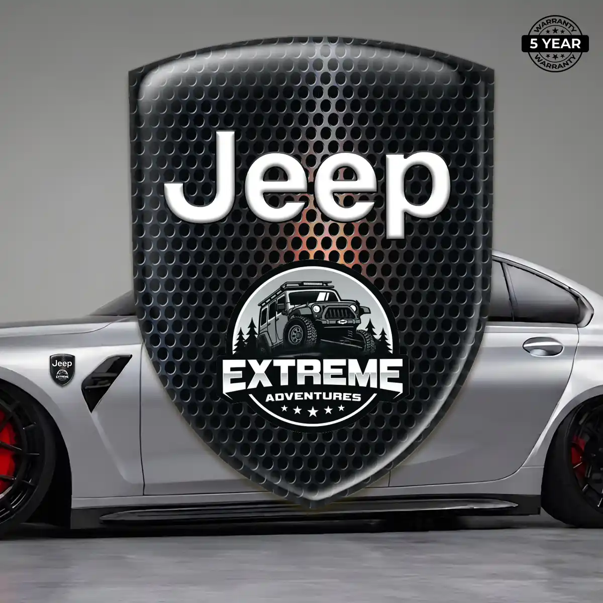 Jeep Car Emblem Decal Signature Grade