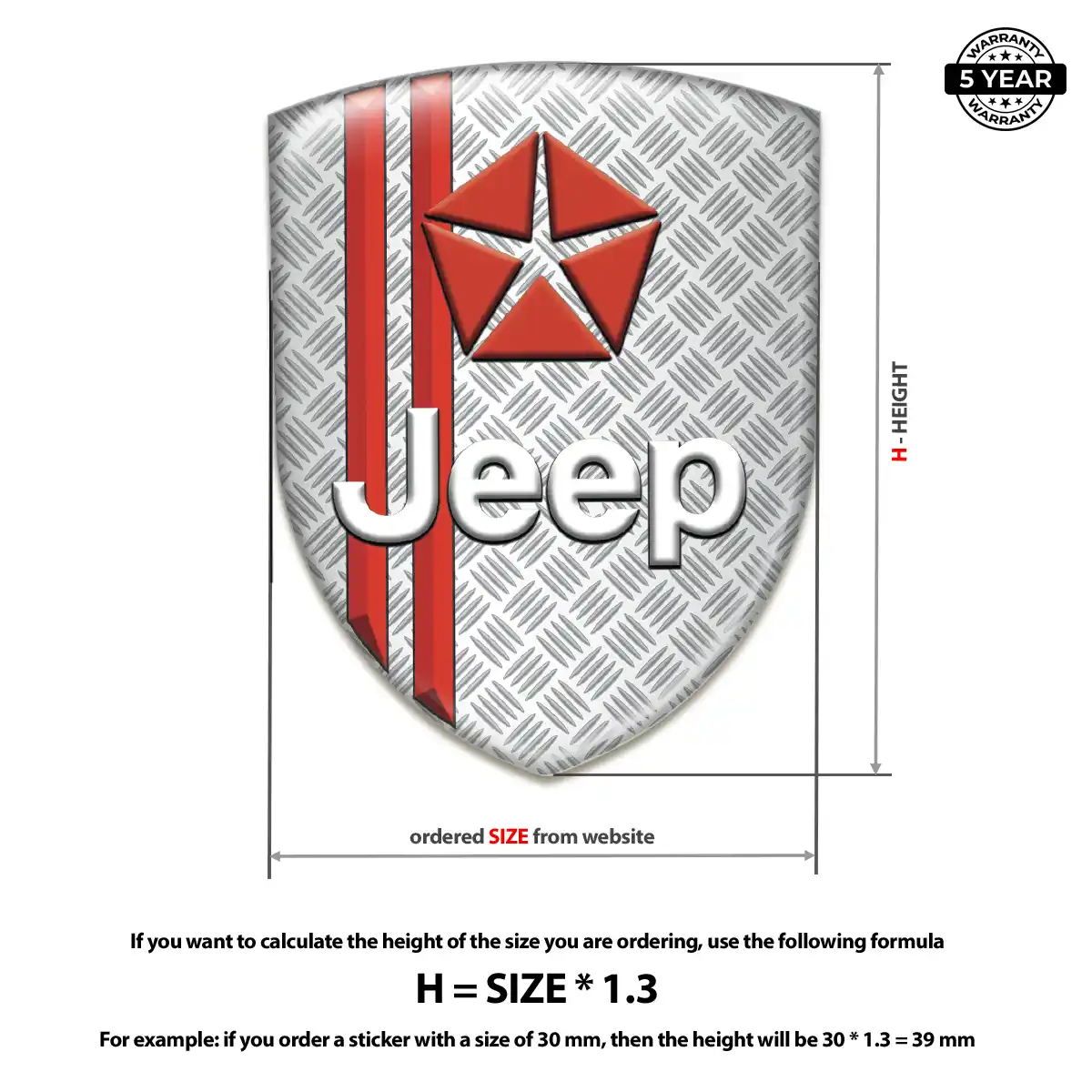 Jeep Car Emblem Decal Sleek Style