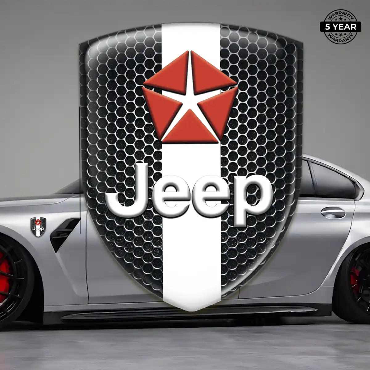 Jeep Car Emblem Overlay Cabin Style