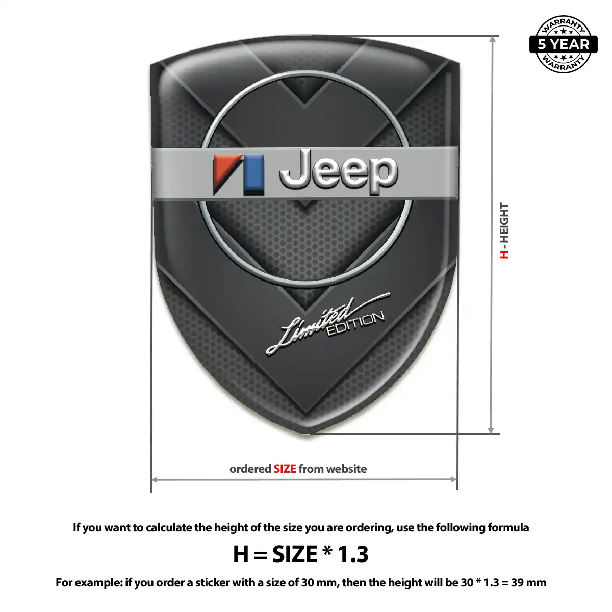 Jeep Car Emblem Overlay Exclusive Series