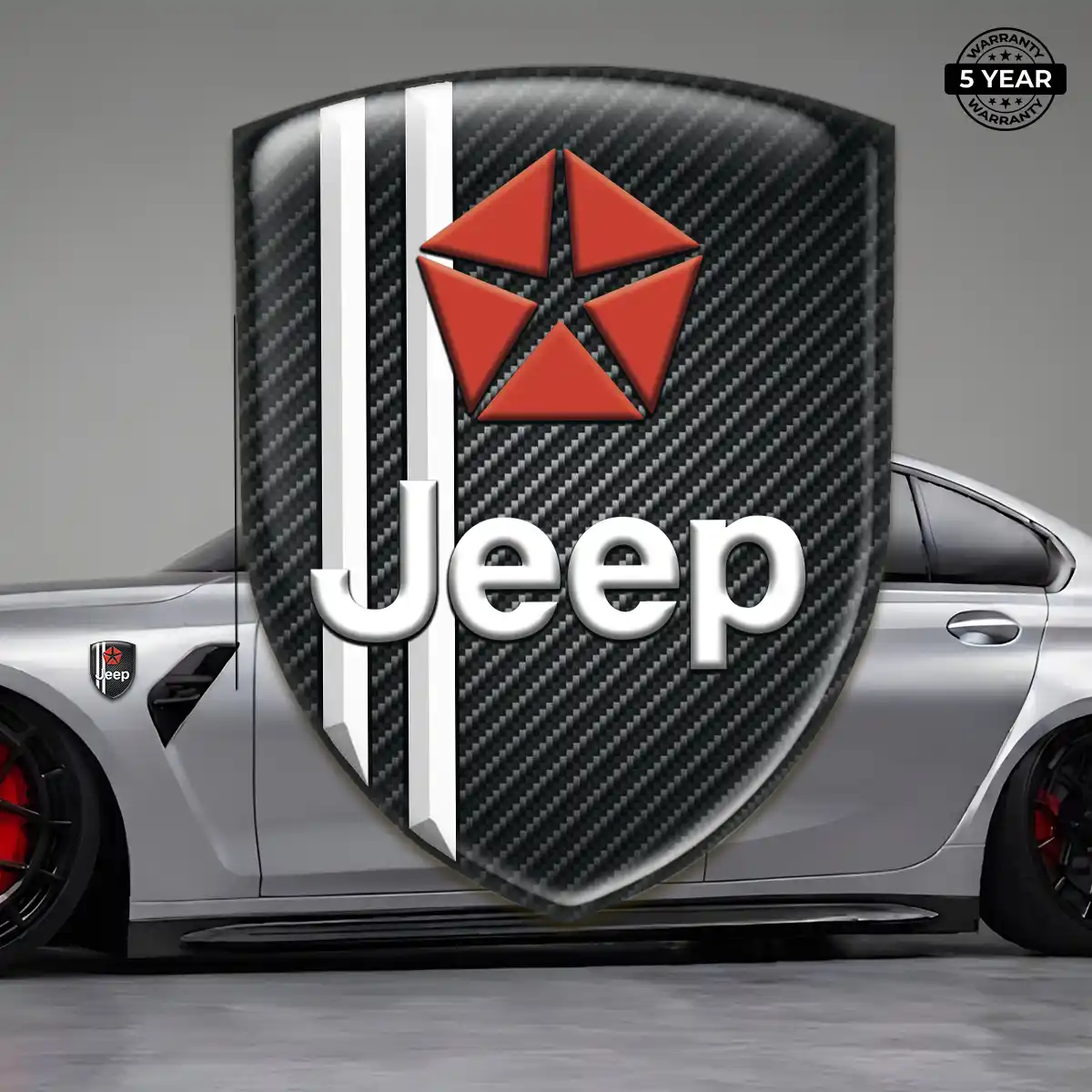 Jeep Car Emblem Overlay Exterior Luxe