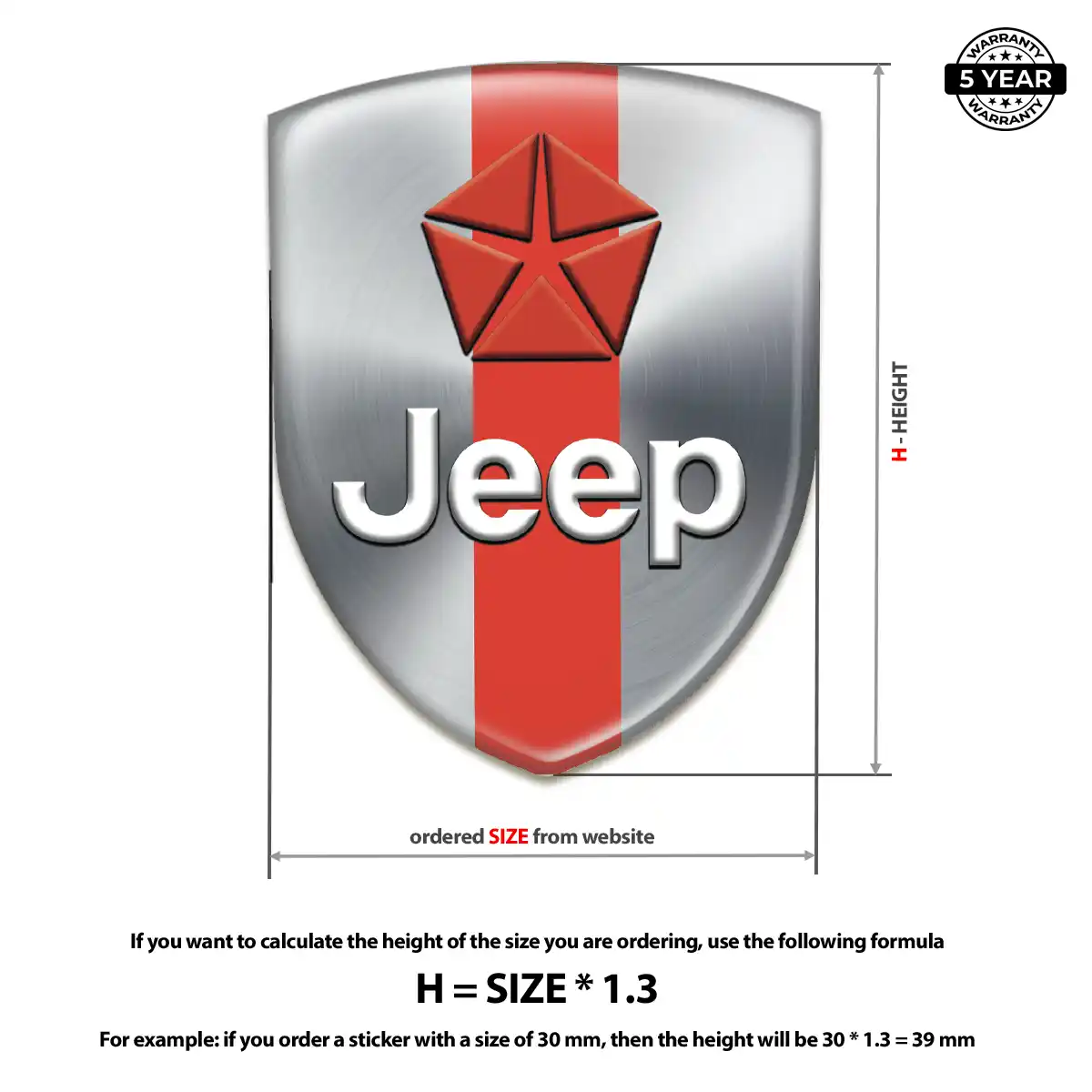 Jeep Car Emblem Overlay Interior Luxe